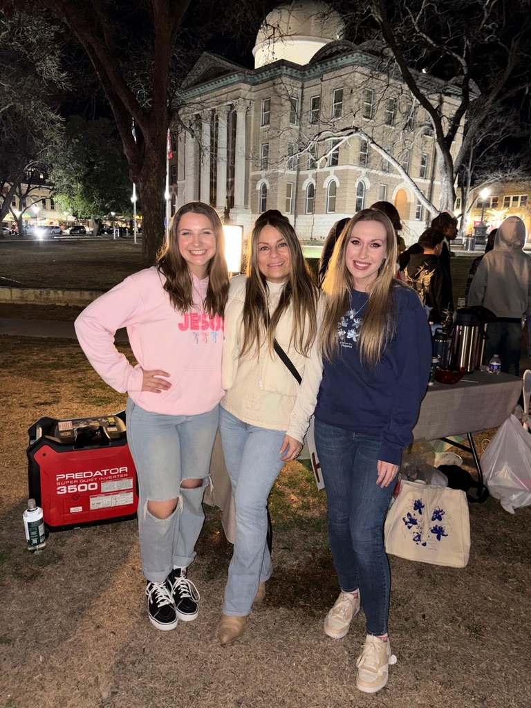 Jesus People 2.0 gathering outdoors at night